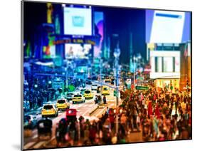 Tilt Shift Series, Times Square, Manhattan, New York City, United States-Philippe Hugonnard-Mounted Premium Photographic Print