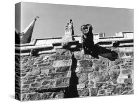 Tilton Church Gargoyle-null-Stretched Canvas