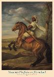 Moorish Chieftain on Horseback-Tim Ashkar-Mounted Art Print