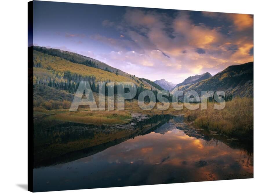 Ragged Peak And Chair Mountain Reflected In Lake Raggeds Wilderness Colorado