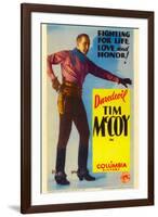 Tim Mccoy on Stock Midget Window Card, 1932-null-Framed Art Print