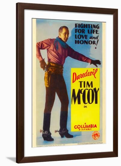 Tim Mccoy on Stock Midget Window Card, 1932-null-Framed Art Print