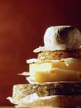A Pile of Pieces of Different Cheeses-Tim Thiel-Photographic Print