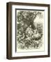 Timber Cutting in the Woods-null-Framed Giclee Print