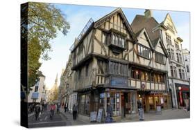 Timber-Framed House on Corn Market Street, Oxford, Oxfordshire, England, United Kingdom, Europe-Peter Richardson-Stretched Canvas