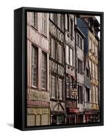 Timber-Framed Houses and Shops in the Restored City Centre, Rouen, Haute Normandie, France-Pearl Bucknall-Framed Stretched Canvas