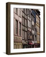 Timber-Framed Houses and Shops in the Restored City Centre, Rouen, Haute Normandie, France-Pearl Bucknall-Framed Photographic Print