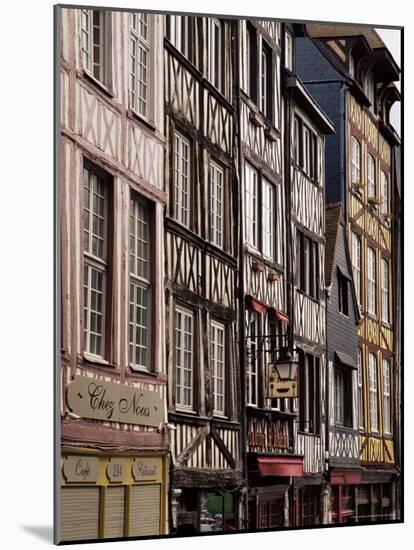 Timber-Framed Houses and Shops in the Restored City Centre, Rouen, Haute Normandie, France-Pearl Bucknall-Mounted Photographic Print