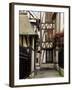 Timber-Framed Houses in a Narrow Alleyway, Rouen, Haute Normandie (Normandy), France-Pearl Bucknall-Framed Photographic Print