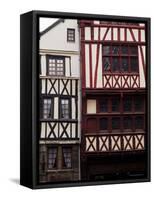 Timber-Framed Houses in the Rue Gros Horloge, Rouen, Haute Normandie (Normandy), France-Pearl Bucknall-Framed Stretched Canvas