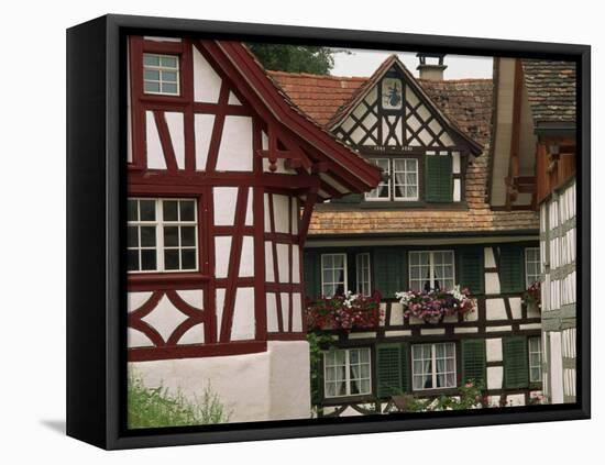 Timber Framed Houses Near Konstanz in the Thurgau Region of Switzerland, Europe-Miller John-Framed Stretched Canvas