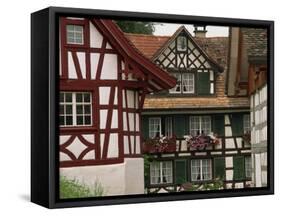 Timber Framed Houses Near Konstanz in the Thurgau Region of Switzerland, Europe-Miller John-Framed Stretched Canvas