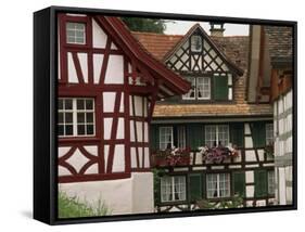 Timber Framed Houses Near Konstanz in the Thurgau Region of Switzerland, Europe-Miller John-Framed Stretched Canvas