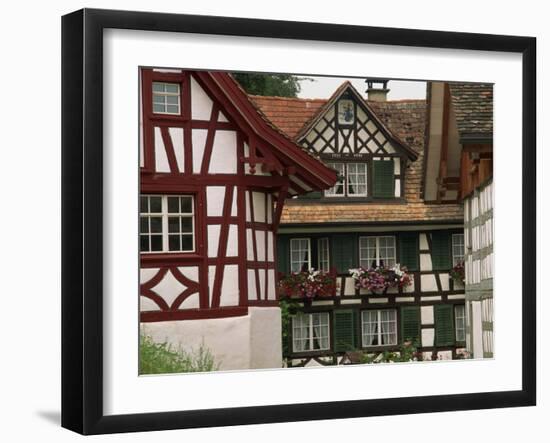 Timber Framed Houses Near Konstanz in the Thurgau Region of Switzerland, Europe-Miller John-Framed Photographic Print