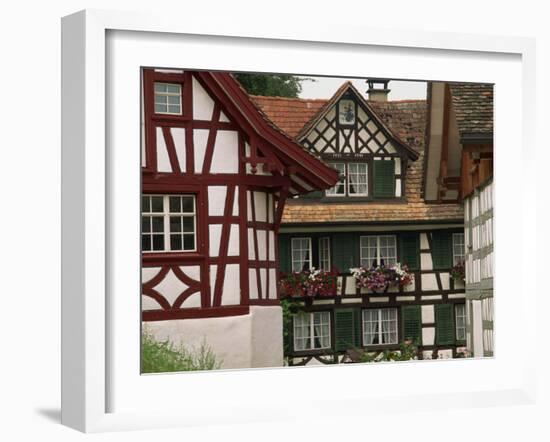 Timber Framed Houses Near Konstanz in the Thurgau Region of Switzerland, Europe-Miller John-Framed Photographic Print