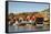 Timber Houses, Grebbestad, Bohuslan Region, West Coast, Sweden, Scandinavia, Europe-Yadid Levy-Framed Stretched Canvas