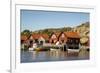 Timber Houses, Grebbestad, Bohuslan Region, West Coast, Sweden, Scandinavia, Europe-Yadid Levy-Framed Photographic Print