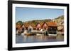 Timber Houses, Grebbestad, Bohuslan Region, West Coast, Sweden, Scandinavia, Europe-Yadid Levy-Framed Photographic Print