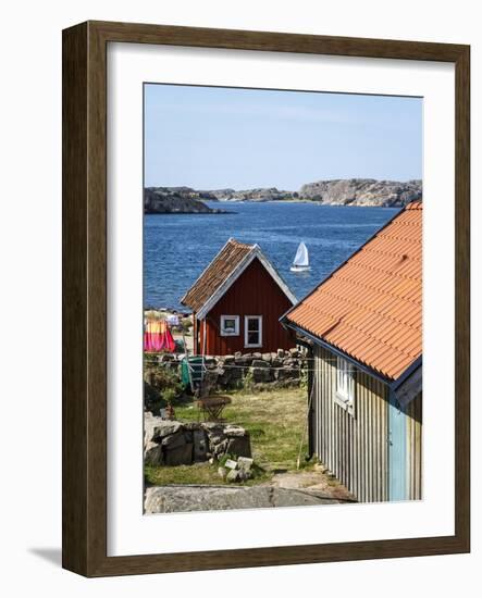 Timber Houses in Fjallbacka, Bohuslan Region, West Coast, Sweden, Scandinavia, Europe-Yadid Levy-Framed Photographic Print