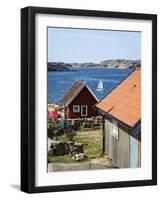 Timber Houses in Fjallbacka, Bohuslan Region, West Coast, Sweden, Scandinavia, Europe-Yadid Levy-Framed Photographic Print