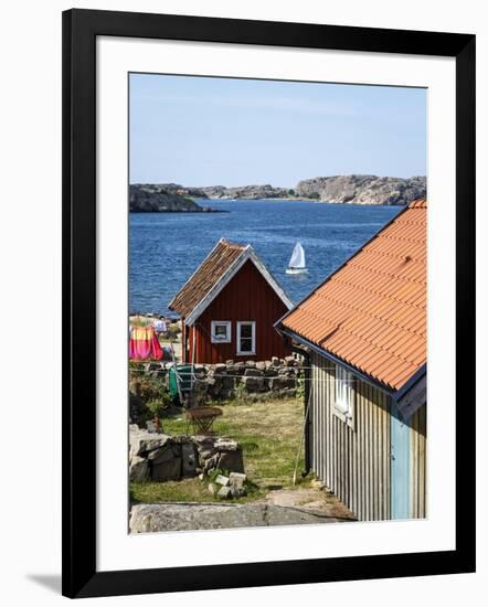 Timber Houses in Fjallbacka, Bohuslan Region, West Coast, Sweden, Scandinavia, Europe-Yadid Levy-Framed Photographic Print