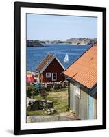 Timber Houses in Fjallbacka, Bohuslan Region, West Coast, Sweden, Scandinavia, Europe-Yadid Levy-Framed Photographic Print