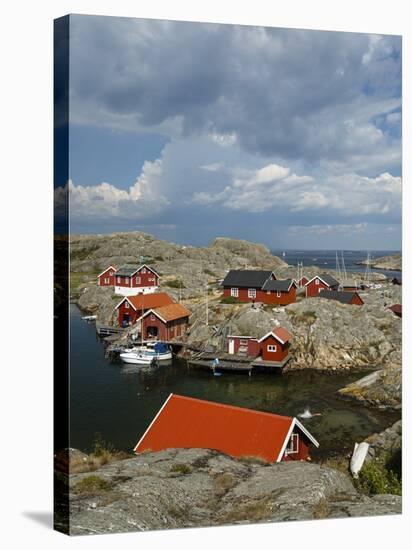 Timber Houses, Vaderoarna (The Weather Islands) Archipelago, Bohuslan Region, West Coast, Sweden-Yadid Levy-Stretched Canvas