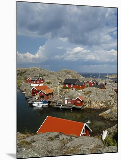 Timber Houses, Vaderoarna (The Weather Islands) Archipelago, Bohuslan Region, West Coast, Sweden-Yadid Levy-Mounted Photographic Print