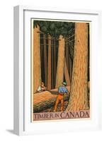 Timber in Canada-Keith Henderson-Framed Giclee Print