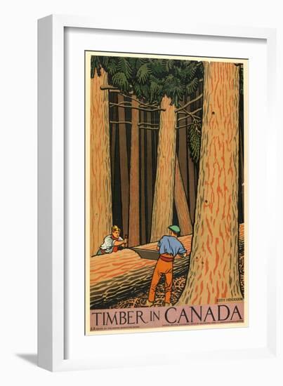 Timber in Canada-Keith Henderson-Framed Giclee Print