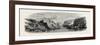 Timber Raft on the Rhine. Germany, 19th Century-null-Framed Giclee Print