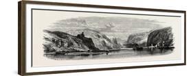 Timber Raft on the Rhine. Germany, 19th Century-null-Framed Giclee Print