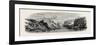 Timber Raft on the Rhine. Germany, 19th Century-null-Framed Giclee Print