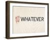 Timber Talk - Whatever-Tom Frazier-Framed Giclee Print