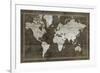 Timber World Map-Rufus Coltrane-Framed Giclee Print