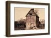 Timbered and Thatched Farm Building with Cart-Benjamin Brecknell Turner-Framed Photographic Print
