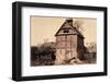 Timbered and Thatched Farm Building with Cart-Benjamin Brecknell Turner-Framed Photographic Print