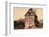 Timbered and Thatched Farm Building with Cart-Benjamin Brecknell Turner-Framed Photographic Print