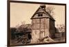 Timbered and Thatched Farm Building with Cart-Benjamin Brecknell Turner-Framed Photographic Print