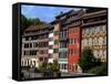 Timbered Buildings, La Petite France Canal, Strasbourg, Alsace, France, Europe-Richardson Peter-Framed Stretched Canvas