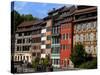 Timbered Buildings, La Petite France Canal, Strasbourg, Alsace, France, Europe-Richardson Peter-Stretched Canvas