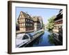 Timbered Buildings, La Petite France Canal, Strasbourg, Alsace, France-Miva Stock-Framed Photographic Print