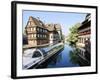 Timbered Buildings, La Petite France Canal, Strasbourg, Alsace, France-Miva Stock-Framed Photographic Print