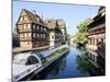 Timbered Buildings, La Petite France Canal, Strasbourg, Alsace, France-Miva Stock-Mounted Photographic Print