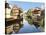 Timbered Buildings, La Petite France Canal, Strasbourg, Alsace, France-Miva Stock-Stretched Canvas