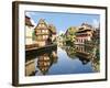 Timbered Buildings, La Petite France Canal, Strasbourg, Alsace, France-Miva Stock-Framed Photographic Print