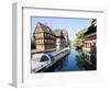 Timbered Buildings, La Petite France Canal, Strasbourg, Alsace, France-Miva Stock-Framed Photographic Print