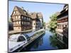 Timbered Buildings, La Petite France Canal, Strasbourg, Alsace, France-Miva Stock-Mounted Photographic Print