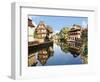 Timbered Buildings, La Petite France Canal, Strasbourg, Alsace, France-Miva Stock-Framed Photographic Print