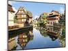 Timbered Buildings, La Petite France Canal, Strasbourg, Alsace, France-Miva Stock-Mounted Photographic Print